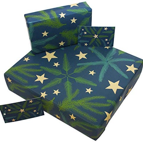 Recycled eco-friendly gift wrap